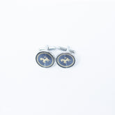 AZURE STALLION EMBLEM CUFFLINKS